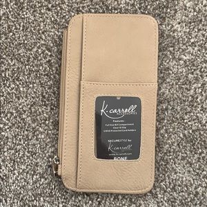 K Carroll accessories full zip compartment holder
